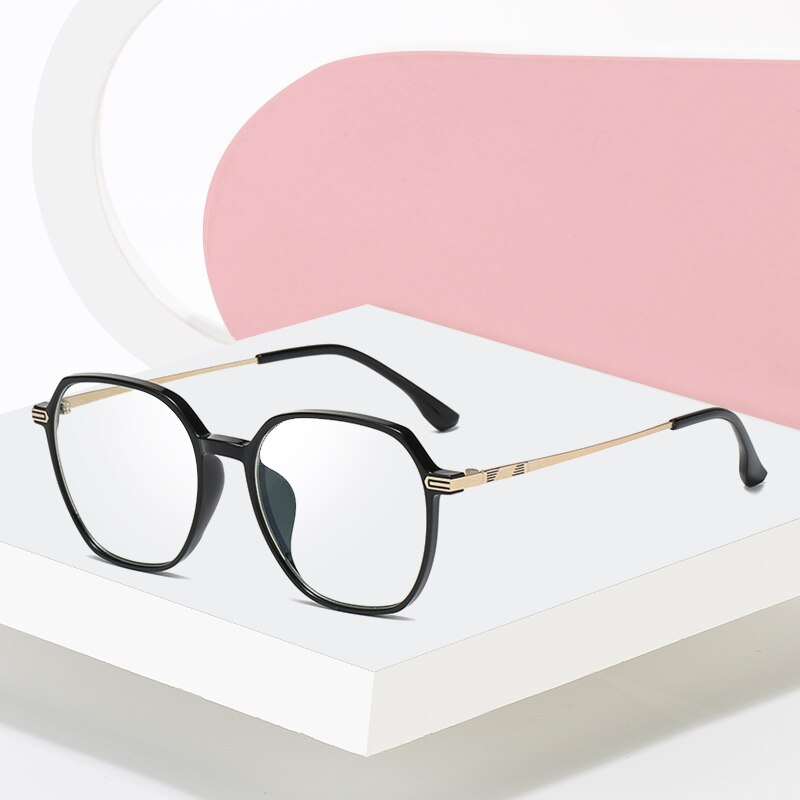 Hotony Women's Full Rim TR 90 Resin Square Frame Eyeglasses Lk301 Full Rim Hotony   