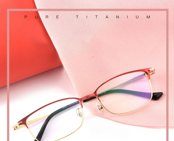 Hotochki Women's Full Rim Titanium Frame Eyeglasses 86061 Full Rim Hotochki   