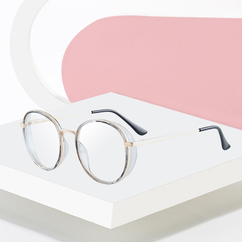 Hotony Women's Full Rim TR 90 Resin Round Frame Eyeglasses 7028 Full Rim Hotony   