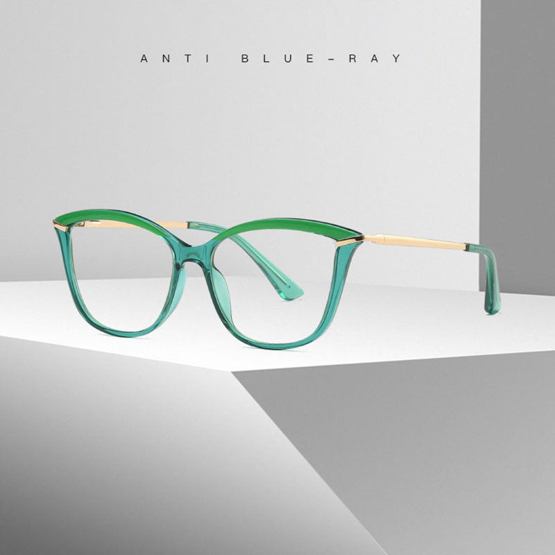 Hotony Women's Full Rim Cat Eye TR 90 Frame Eyeglasses 2036 Full Rim Hotony   