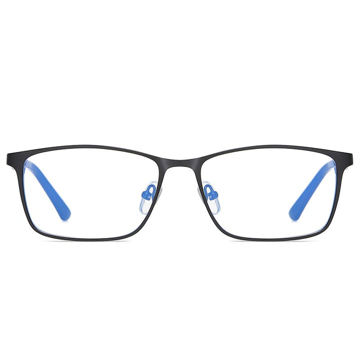 Reven Jate Men's Eyeglasses 5927 Full Rim Alloy Front Flexible Plastic Tr-90 Full Rim Reven Jate   
