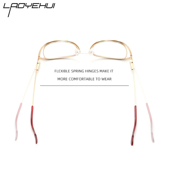 Laoyehui Women's Eyeglasses Cat Eye Alloy Frame 8104 Frame Laoyehui   