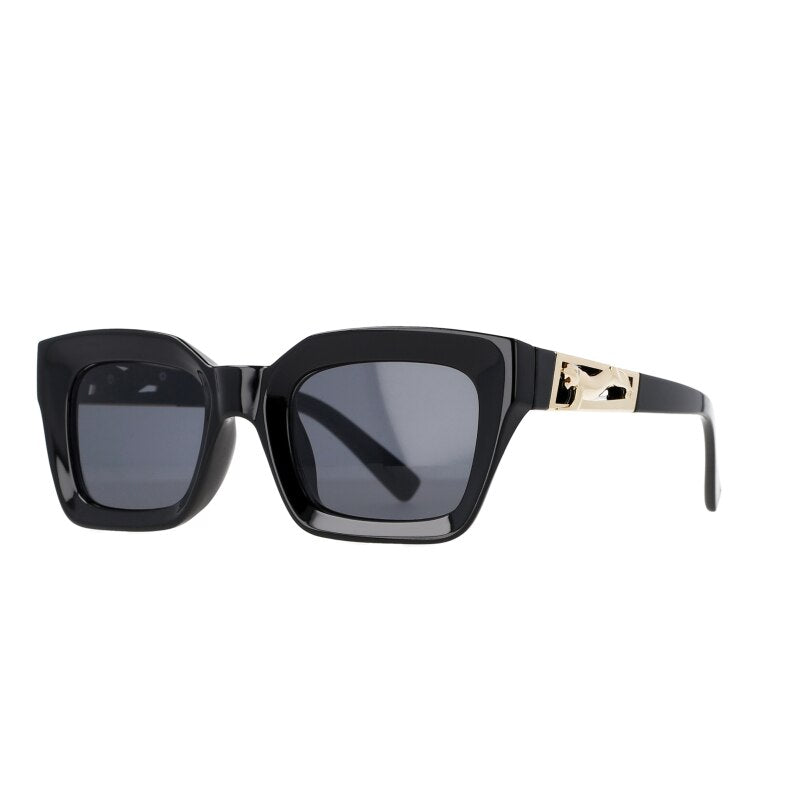 CCSpace Women's Full Rim Square Cat Eye Resin Frame Sunglasses 51119 Sunglasses CCspace Sunglasses black 51119 