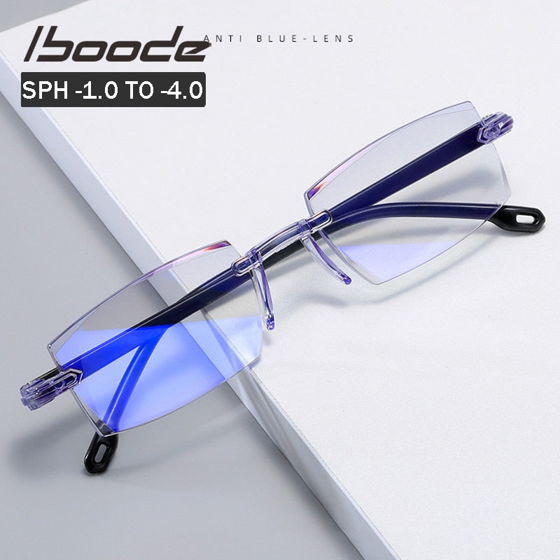 Iboode Women's Rimless Square Acetate Reading Glasses 5132 Reading Glasses Iboode   