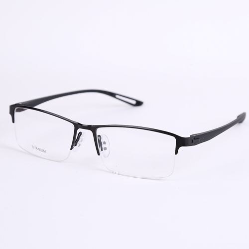 Oveliness Men's Semi Rim Square Alloy Eyeglasses 9029 Semi Rim Oveliness black  