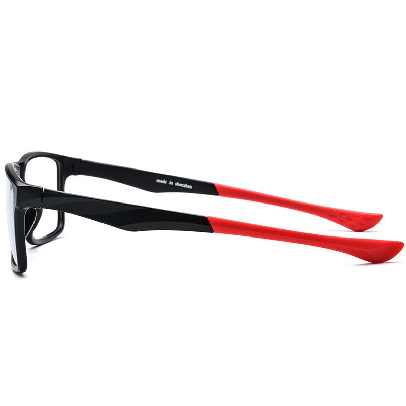 Chashma Ochki Men's Full Rim Square Tr 90 Titanium Sport Eyeglasses 17203 Sport Eyewear Chashma Ochki   