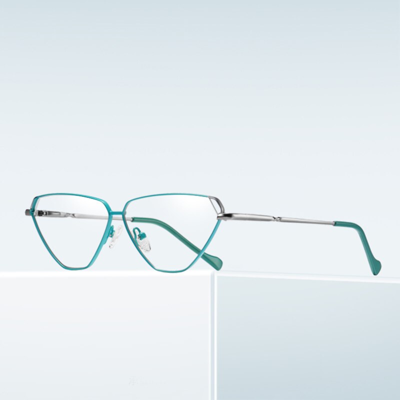 Women's Eyeglasses Anti Blue Ray Light Blocking Alloy 3023 Frame Reven Jate   