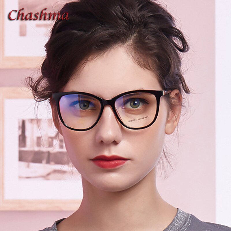 Chashma Ochki Women's Full Rim Square Tr90 Titanium Eyeglasses 87004 Full Rim Chashma Ochki   