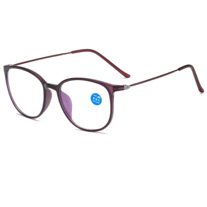 Yimaruili Unisex Full Rim Acetate Frame Myopic Or Presbyopic Anti Blue Light Reading Glasses Y872 Reading Glasses Yimaruili Eyeglasses   
