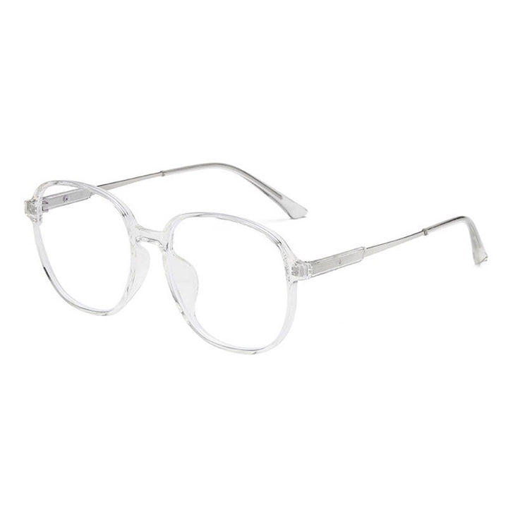 Hotony Unisex Full Rim Polygonal Square TR 90 Resin Frame Eyeglasses 60153 Full Rim Hotony   