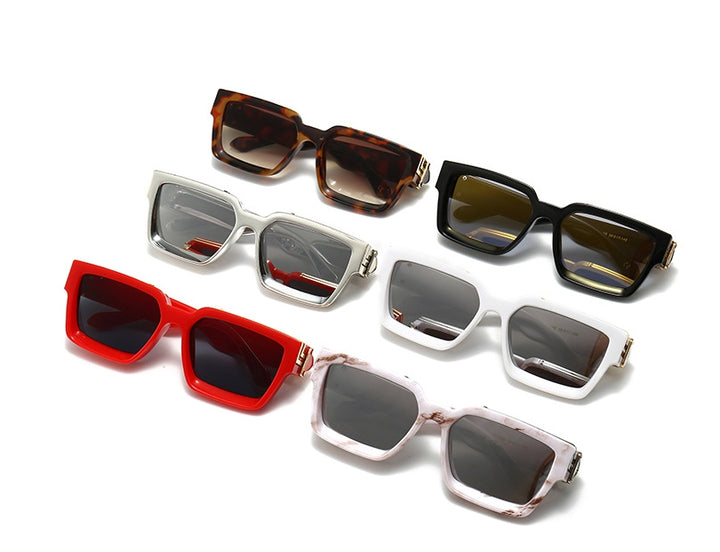 CCSpace Unisex Full Rim Square Resin Frame Sunglasses 46167 Sunglasses CCspace Sunglasses   