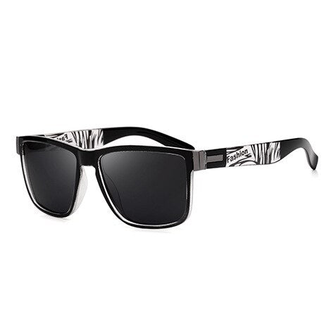 Yimaruili Men's Full Rim TR 90 Resin Frame Polarized Sunglasses 5180 Sunglasses Yimaruili Sunglasses Black Transparent  