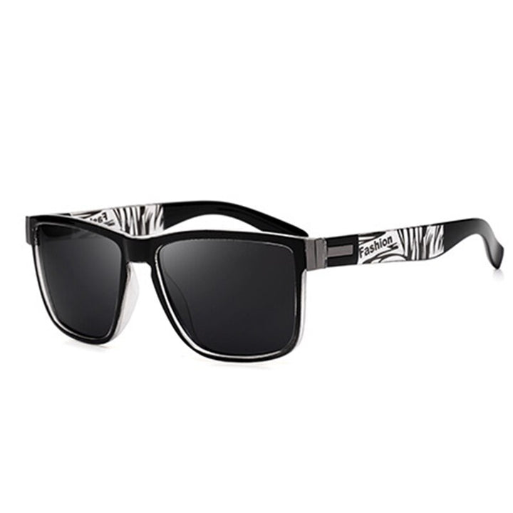 Men's Sunglasses UV400 Polarized Rectangle 5180 Sunglasses Reven Jate black-white other 