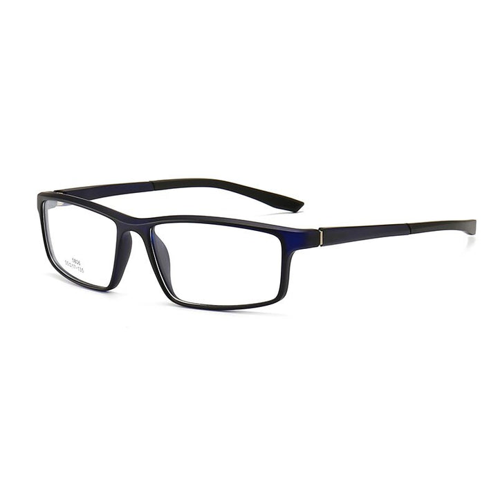 Hotochki Unisex Full Rim PC Plastic Resin Frame Eyeglasses 5806 Full Rim Hotochki Blue  