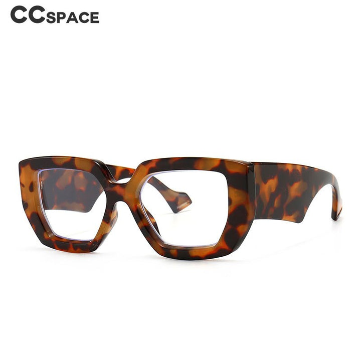 CCspace Unisex Full Rim Cat Eye Resin Alloy Frame Eyeglasses 46357p Full Rim CCspace   