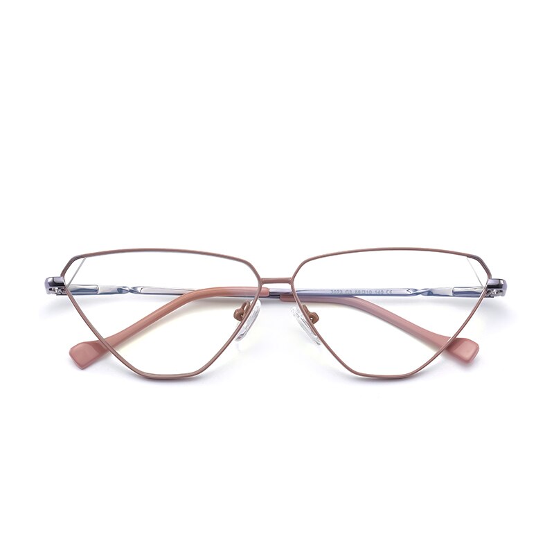 Women's Eyeglasses Anti Blue Ray Light Blocking Alloy 3023 Frame Reven Jate C2  