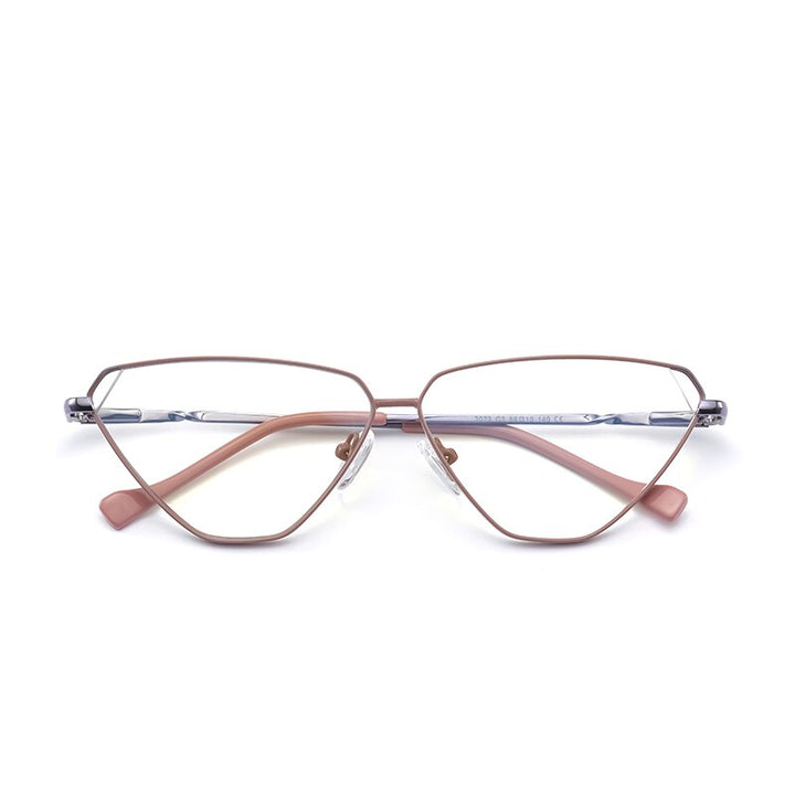 Women's Eyeglasses Anti Blue Ray Light Blocking Alloy 3023 Frame Reven Jate C2  