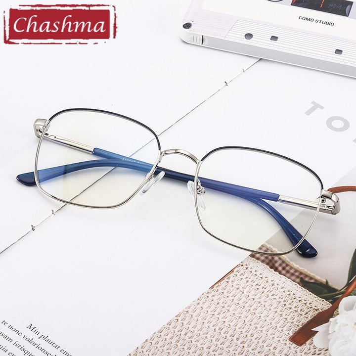 Unisex Alloy Full Rim Frame Spring Hinge Eyeglasses 310410 Full Rim Chashma   