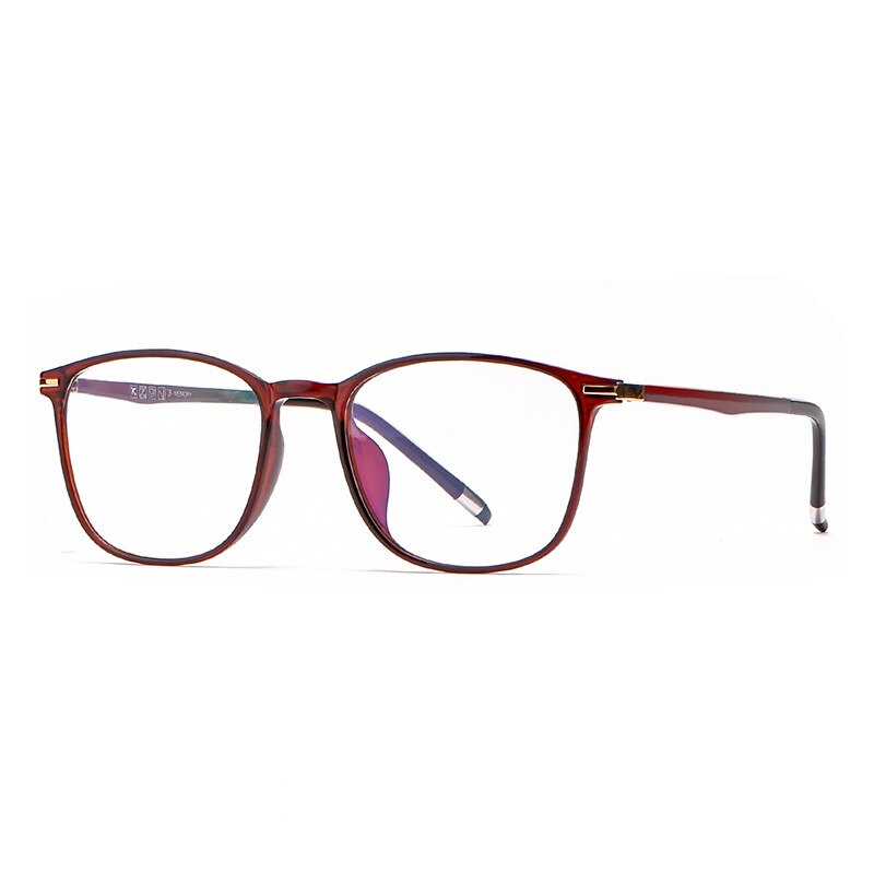 KatKani Women's Full Rim Square TR 90 Resin Frame Eyeglasses K6120 Full Rim KatKani Eyeglasses Wine Red  