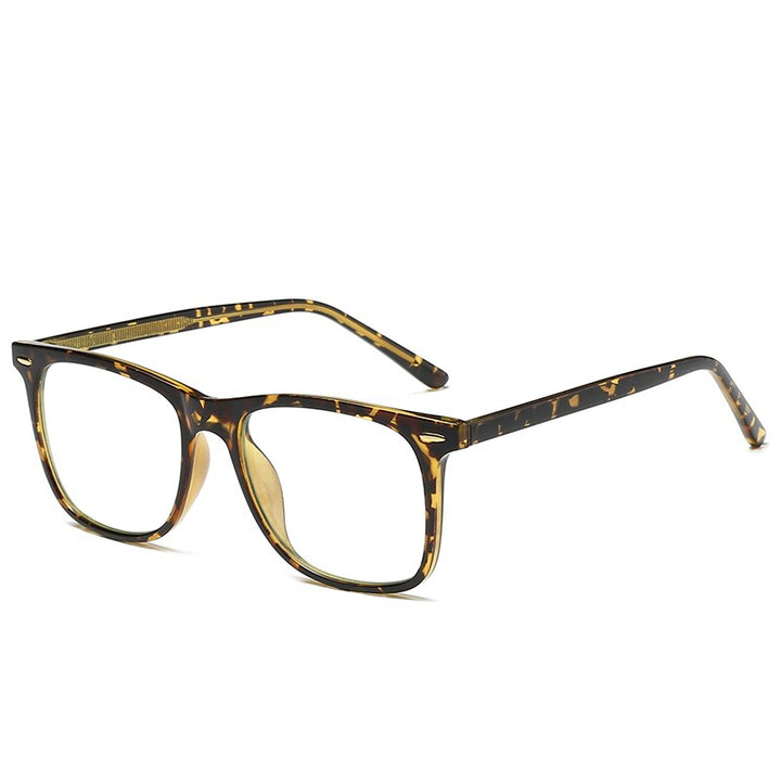 Oveliness Unisex Full Rim Square Tr 90 Titanium Eyeglasses Pf2024 Full Rim Oveliness hawksbill  