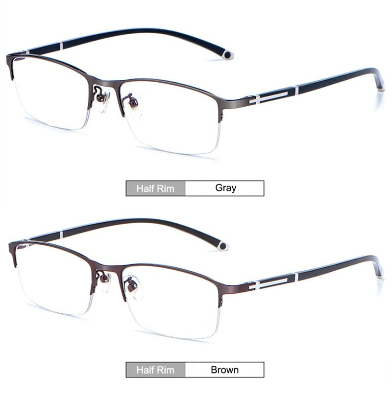 Hotochki Unisex Full/Semi Rim Alloy Frame Eyeglasses P9211 Semi Rim Hotochki   