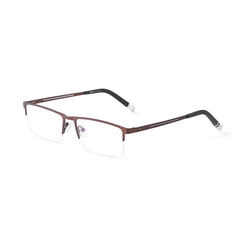 Yimaruili Unisex Semi Rim Alloy Frame Eyeglasses P8825 Semi Rim Yimaruili Eyeglasses   