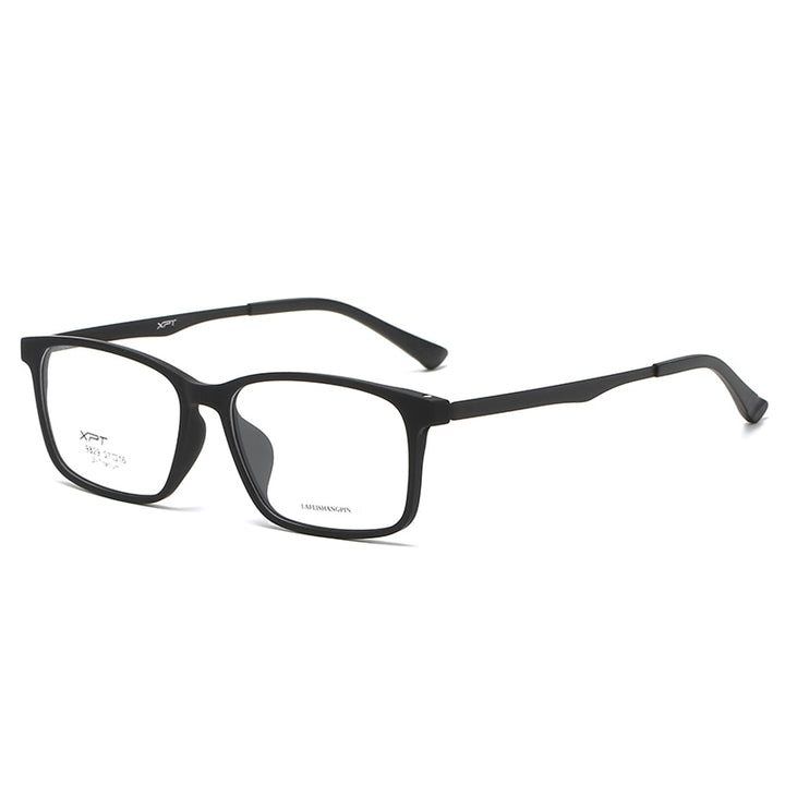 Reven Jate Unisex Eyeglasses 9829 Ultralight Pure Titanium Square Big Frame Frame Reven Jate black  