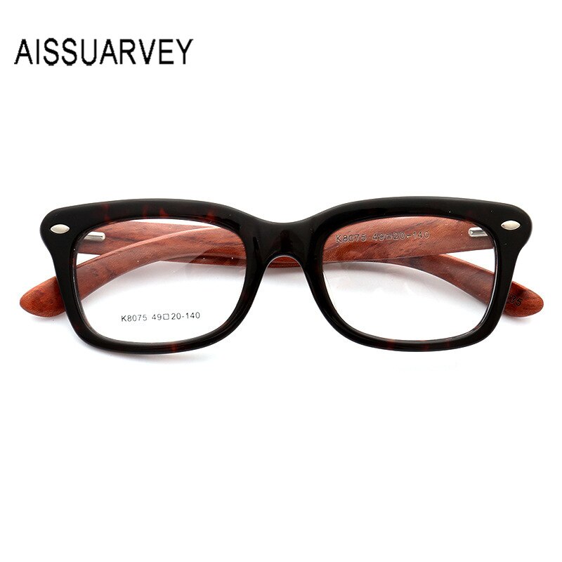Aissuarvey Unisex Full Horn Rim Acetate Frame Eyeglasses K8075 Frame Aissuarvey Eyeglasses C135 CN 