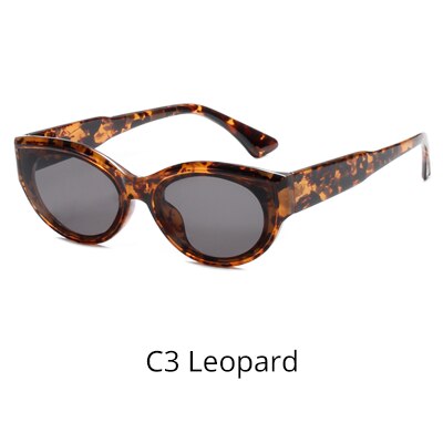 Ralferty Women's Sunglasses Cat Eye Small Frame W2215 Sunglasses Ralferty C3 Leopard China 