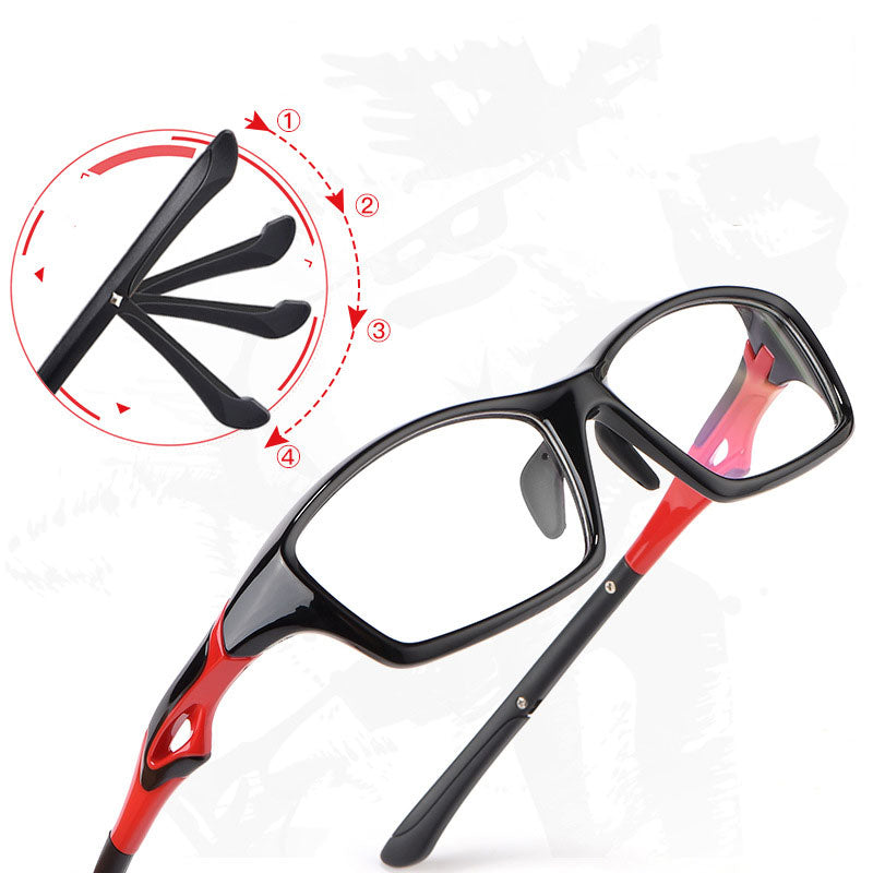 Hotony Unisex Full Rim Rectangular TR 90 Resin Sport Frame Eyeglasses 5139/40 Full Rim Hotony   