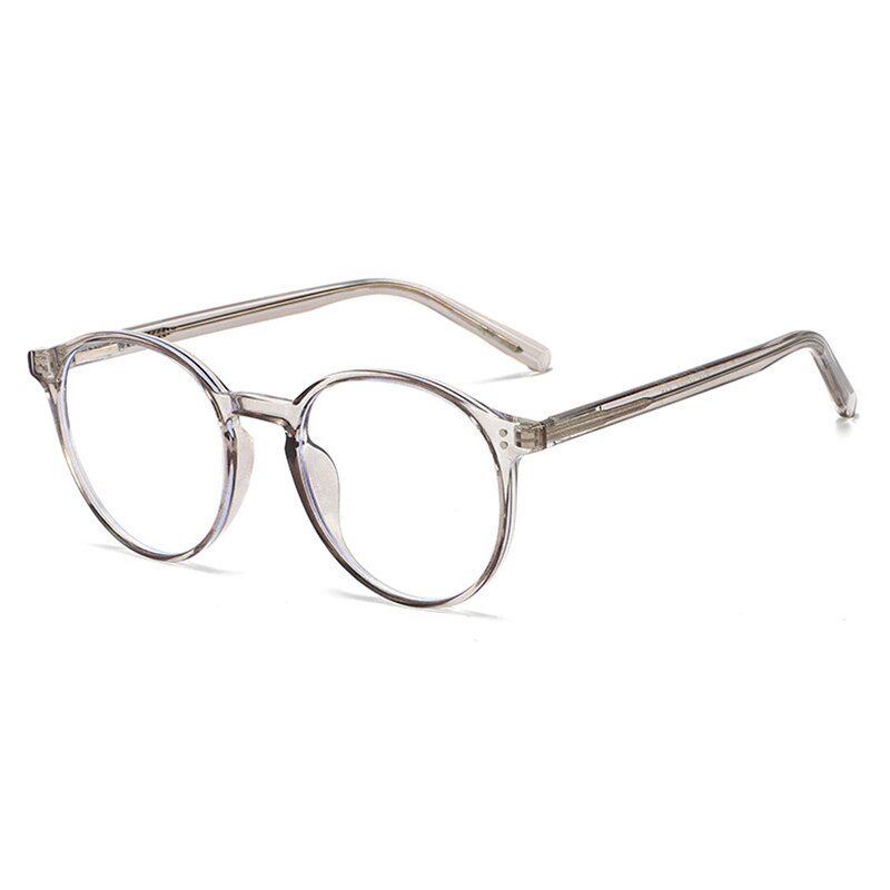 Handoer Unisex Full Rim Round Tr 90 Eyeglasses 210 Full Rim Handoer Gray  