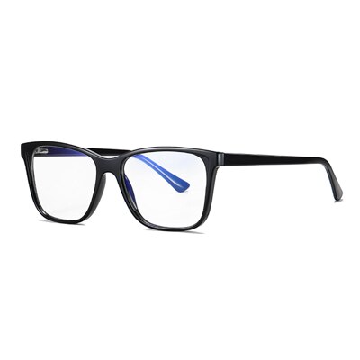 Ralferty Women's Eyeglasses Anti Blue Light Square D3507 Anti Blue Ralferty C01 Full Black  