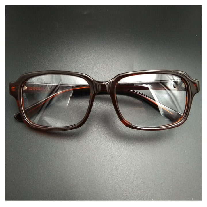 Men's Vintage Eyeglasses Acetate Frame Customizable High Index Lenses Frame Yujo white China 