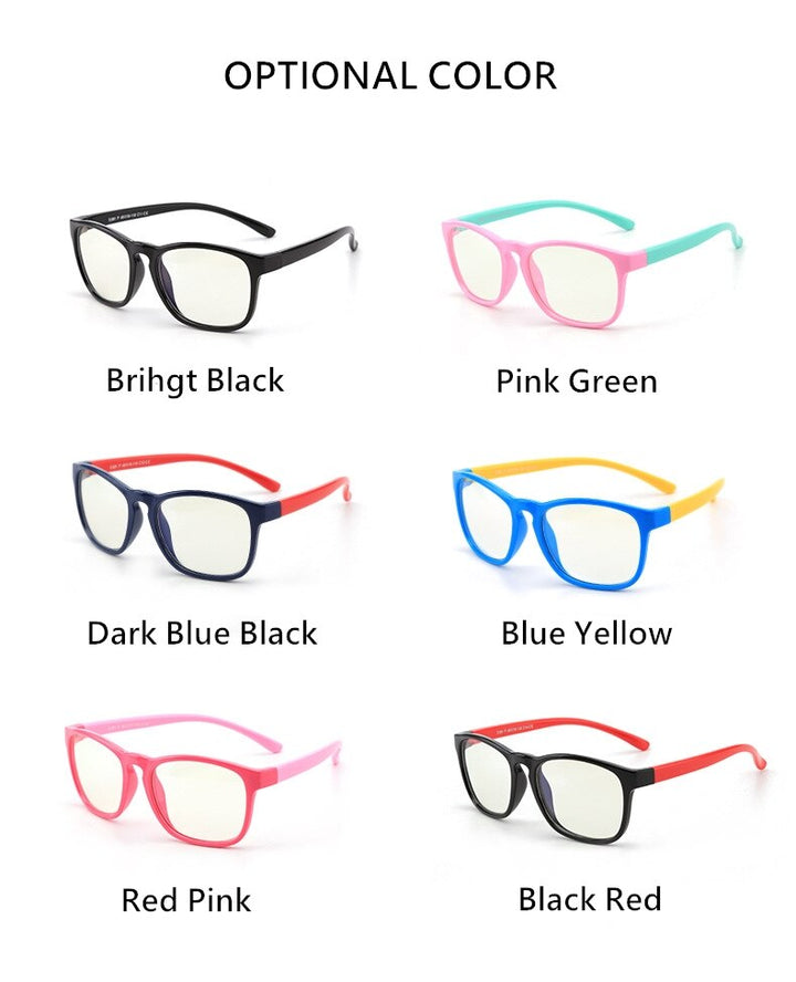 Yimaruili Unisex Children's Full Rim Silicone Frame Eyeglasses F891 Full Rim Yimaruili Eyeglasses   