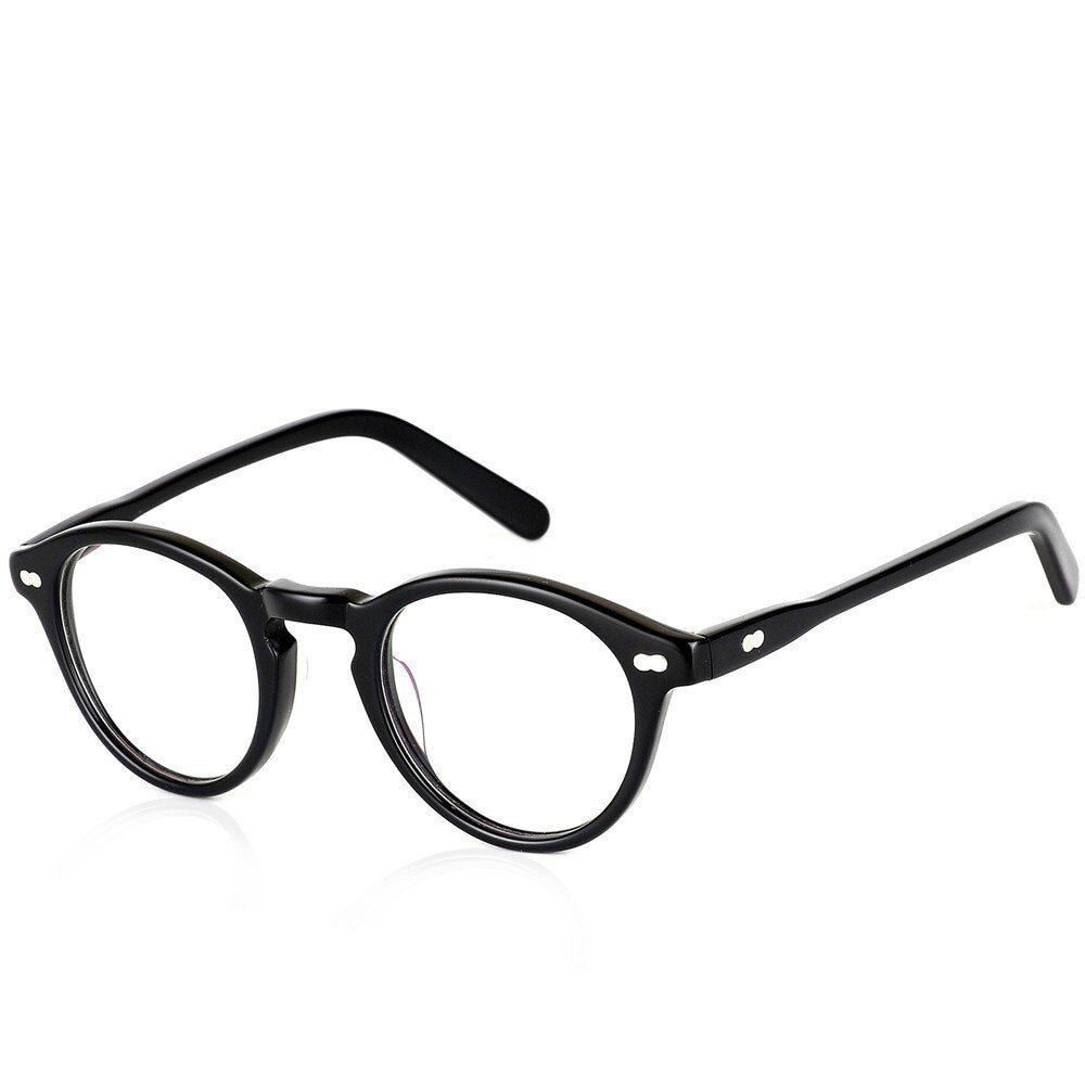 Hotony Women's Full Rim Acetate Frame Eyeglasses Sd1229 Full Rim Hotony black  