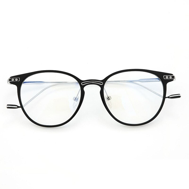 Aissuarvey Full Rim Titanium Acetate Plated Frame Unisex Eyeglasses Full Rim Aissuarvey Eyeglasses black CN 