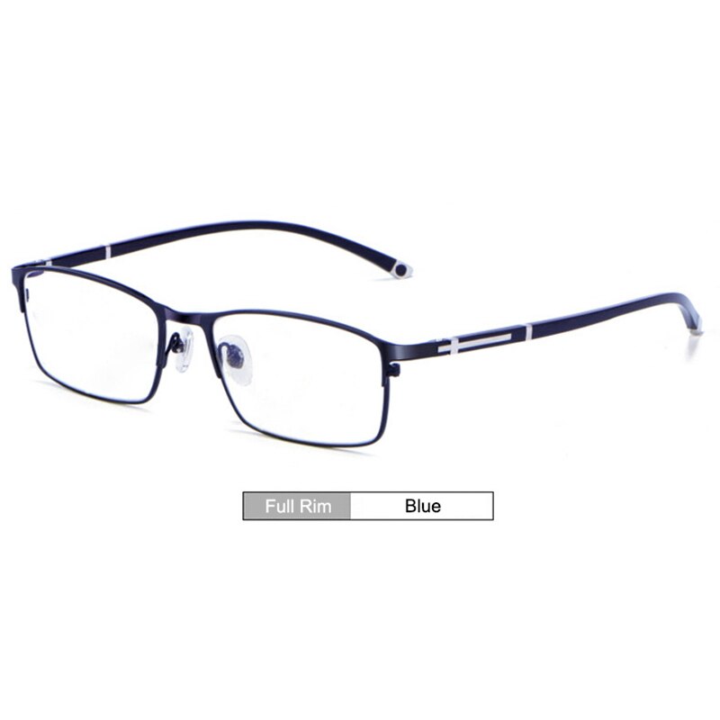 Unisex Eyeglasses Alloy Full Rim Styles And Half Rim Frame P9211 Semi Rim Gmei Optical Full-Rim-Blue  