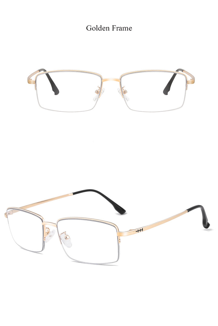 Hdcrafter Unisex Full Rim Rectangle Square Alloy Frame Eyeglasses 2332 Full Rim Hdcrafter Eyeglasses   