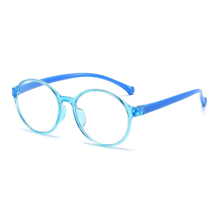 Yimaruili Unisex Children's Full Rim Acetate Frame Eyeglasses YKF2040 Full Rim Yimaruili Eyeglasses Blue  