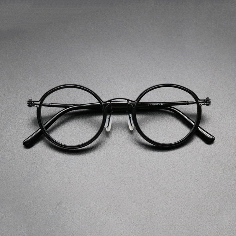 Gatenac Round Titanium Frame Eyeglasses – FuzWeb
