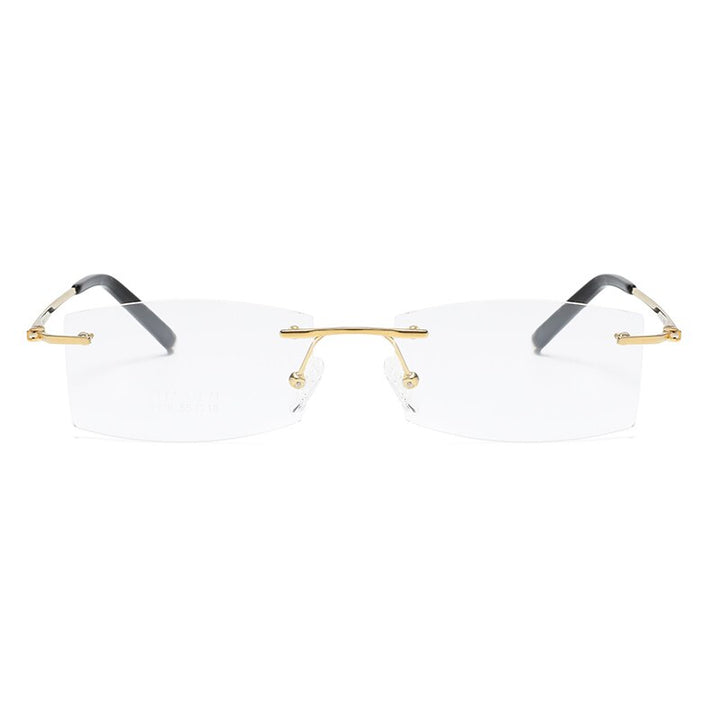 Zirosat 9119 Unisex Eyeglasses Pure Titanium Rimless Rimless Zirosat   