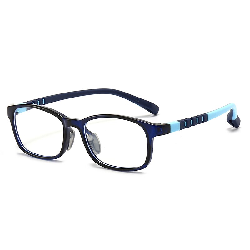 Oveliness Unisex Children's Full Rim Square Tr 90 Titanium Eyeglasses Trd107 Full Rim Oveliness c3 blue  