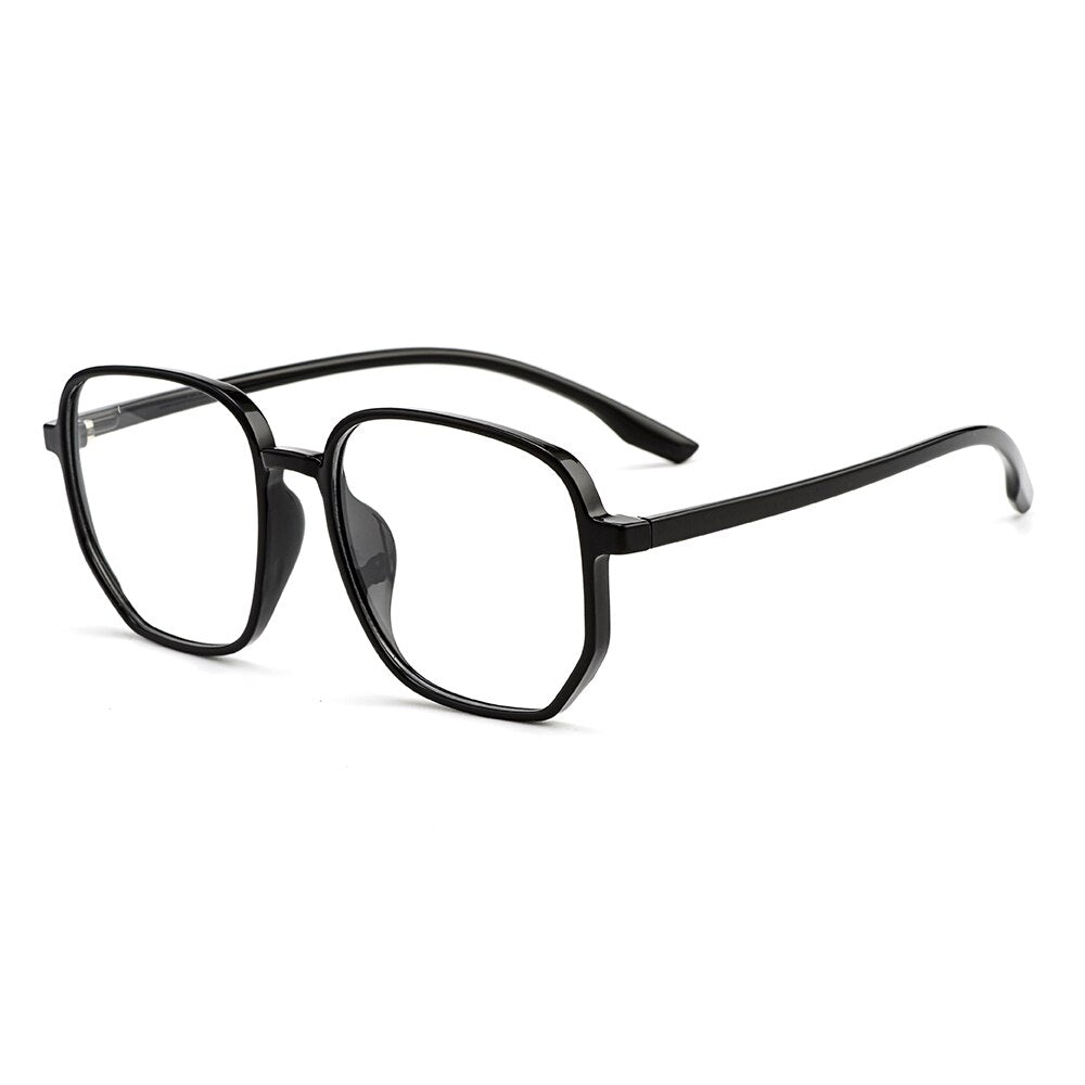 Unisex Eyeglasses Tr90 Frame Transparent Large Size Ultralight Plastic M9157 Frame Gmei Optical C1  