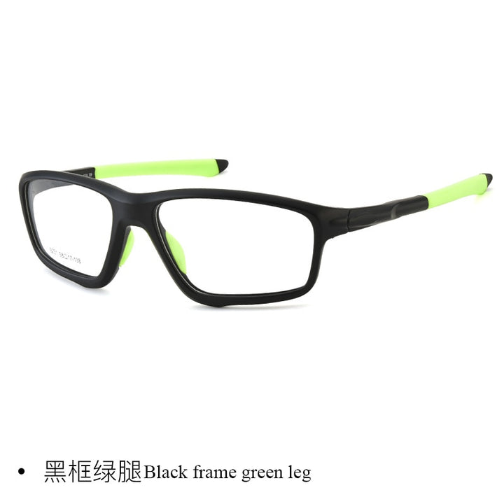 Bclear Men's Eyeglasses Tr 90 Sports Z9231 Sport Eyewear Bclear black green  