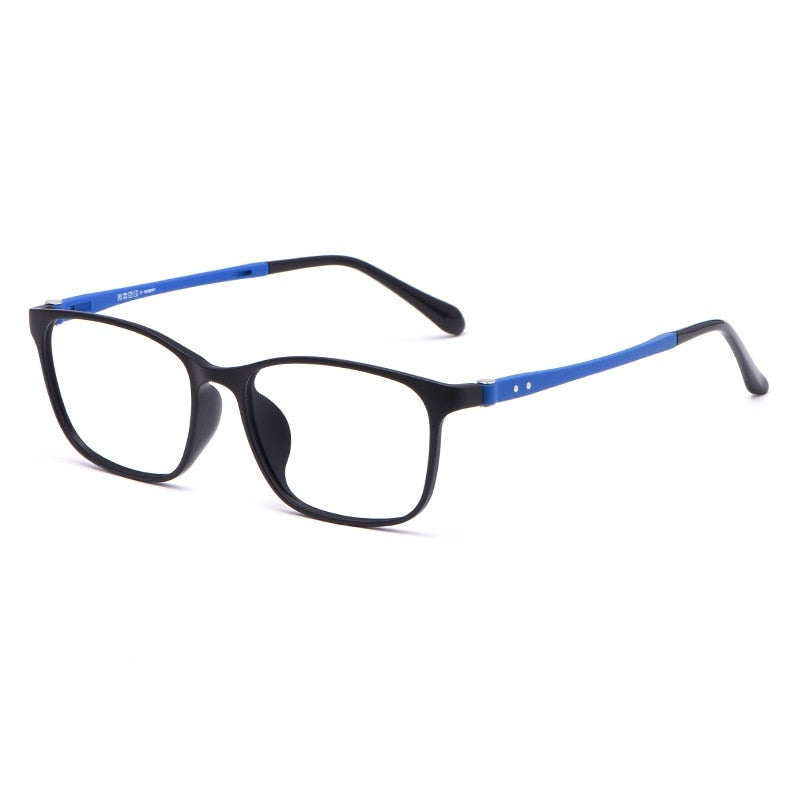 Yimaruili Unisex Full Rim Ultem/Steel Frame Eyeglasses 1939TR Full Rim Yimaruili Eyeglasses Black Blue  