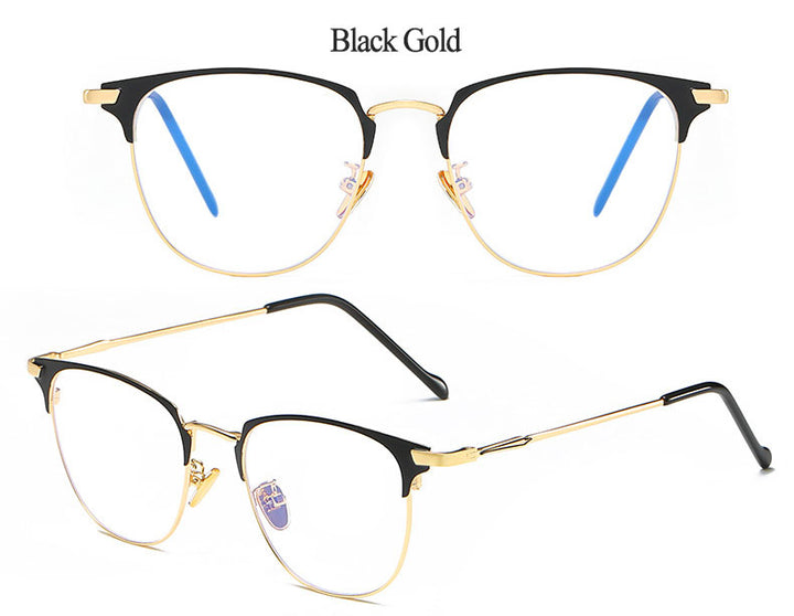 Hotony Unisex Full Rim Alloy Square Frame Eyeglasses Zy8820 Full Rim Hotony   