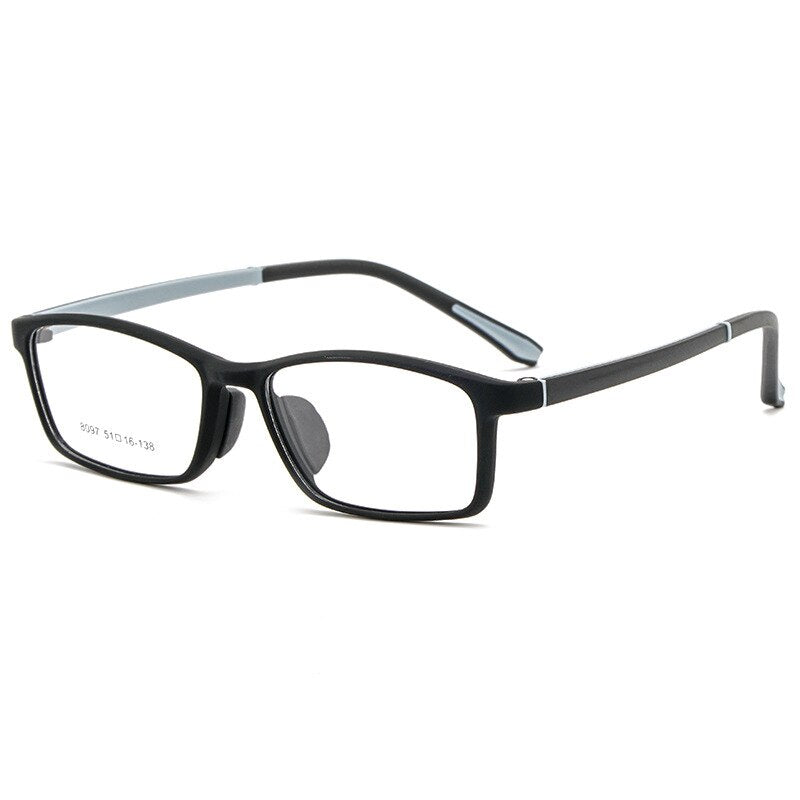 Aissuarvey Children's Rectangular Full Rim Sports Frame Unisex Eyeglasses 8097 Sport Eyewear Aissuarvey Eyeglasses gray  