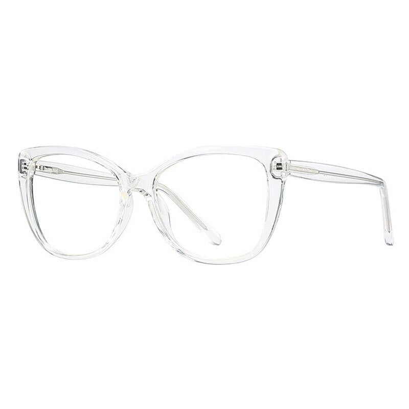 Hotochki Women's Full Rim PC Plastic Resin Frame Eyeglasses 2005 Full Rim Hotochki Transparent  
