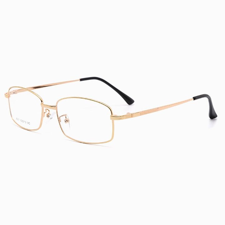 Hotochki Men's Full Rim Titanium Alloy Frame Eyeglasses 8201 Full Rim Hotochki Gold  