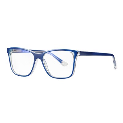 Ralferty Women's Eyeglasses Anti Blue Light Square D3507 Anti Blue Ralferty C207 Blue  